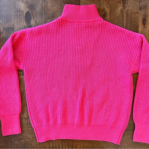 Faherty Women’s Mariner 1/4 Zip Cotton/Wool Blend Sweater Size Small - Picture 5 of 7